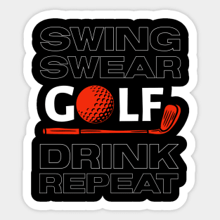 FUNNY GOLFING Sticker